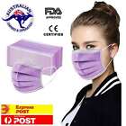 200 x Purple Face Masks Disposable N95 Mask Filter Protective Mouth 3 Layer New