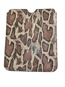 WHISTLES leather iPad case tablet cover holder animal print mock snakeskin - Bild 1 von 4