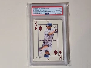 Carlos Beltran 2000 Pacific Invicible Kings of the Diamond Parallel /299 PSA 10 - Picture 1 of 3
