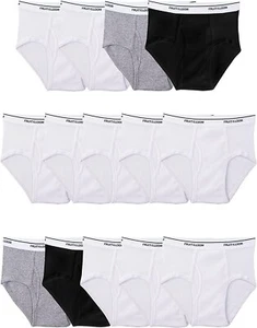 Fruit of the Loom Boys' Tag Free Cotton Briefs (Assorted Colors) - Picture 1 of 3