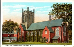 Postal de colección Concord New Hampshire St. Paul's School Chapel - Imagen 1 de 2