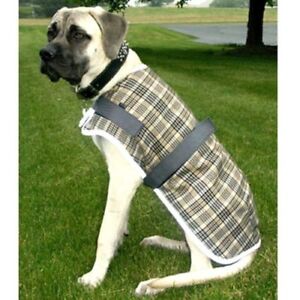 High Spirit Fleece Lined Plaid Dog Blanket Reflective Binding 13 15 17 18 19 21