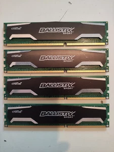 16GB (4x4GB) Crucial Ballistix Sport DDR3 RAM 1600MHz - 100% OK - Bild 1 von 6