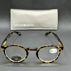 Gabriel + Simone Jesse +3.50 Reading Glasses Tort Blue-Light Tech NWOT w/ Pouch - Picture 1 of 18