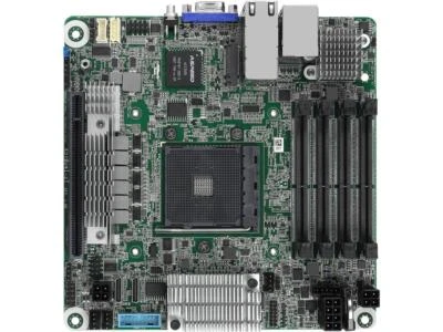 AsRock Rack X570D4I-2T Mini-ITX Server Mainboard AM4 PGA 1331 X570 AMD Ryzen 3 - Bild 1 von 4
