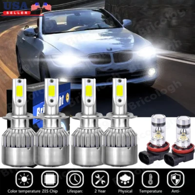 Combo faros antiniebla LED para BMW 328i 325xi 330xi 2002-2006 6000K Foto 1 de 4