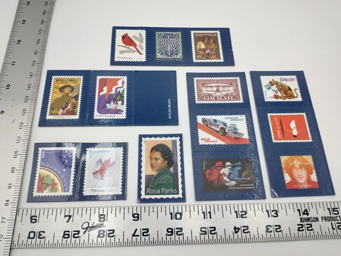 Lot of 14 USPS Promo Stamp Magnets U.S. John Lennon, Scooby Doo, etc #A617 Cover