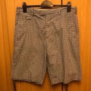Men's M&S Blue Harbour Petrol Checked Pattern Four Pockets Shorts Size 34" 86cm - Picture 1 of 10