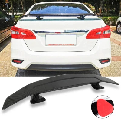 For Nissan Sentra 46" Sport Rear Trunk Spoiler Wing Lip Racing GT Style Carbon Foto 1 de 4