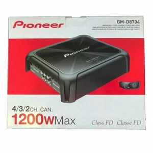 NEW Pioneer GM-D8704 1200 Watt 4/3/2-Channel Class D Amplifier With Bass Knob - Picture 1 of 7