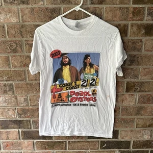 Camiseta Pearl and The Oysters Para Hombre Pequeña Blanca 2023 Gira Mundial Banda Concierto Camiseta - Imagen 1 de 5