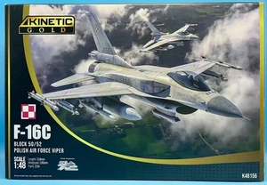 Kinetic Model 1/48 K48156 F-16C Block 52 Viper Polish Air Force Brand New Kit - Picture 1 of 2