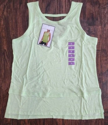 Camiseta sin mangas RBX Slub Jersey con ventilaciones laterales verde lima, pequeña, nueva precio de venta sugerido por el fabricante 48 USD Foto 1 de 4