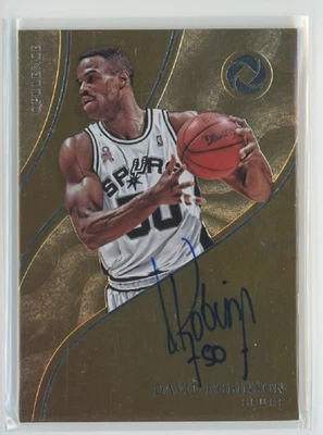 David Robinson 2017-18 Opulence Autograph #OA-DRS Silver 8/25 Spurs Auto - Image 1 of 2