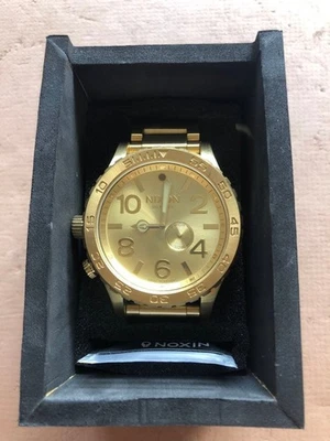 RELOJ NIXON 51 30 TODO ORO A057 502 CAJA ACERO INOXIDABLE ESFERA DORADA ESTILO Foto 1 de 4