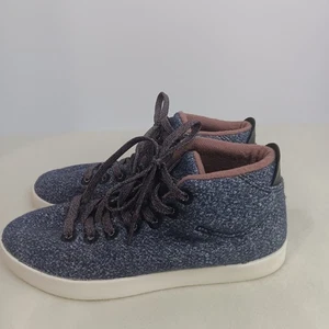 Allbirds WPM Wool Piper Shoes Blue Casual Sneakers Mid Top Lace Womens Size 8 - Picture 1 of 11
