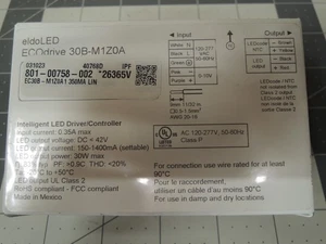 eldoLED ECOdrive 30B-M1Z0A Intelligent LED Driver/Controller Programmed to 350mA - Picture 1 of 16