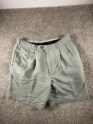 Pantalones Cortos Ping Para Hombre 36 Verde Plisado Frontal Chino Performance Dynamics Foto 1 de 4