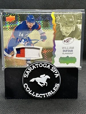 2023-24 UD Ice Hockey #112 William Dufour Islanders 3-Color Patch AUTO /99 - Image 1 of 4