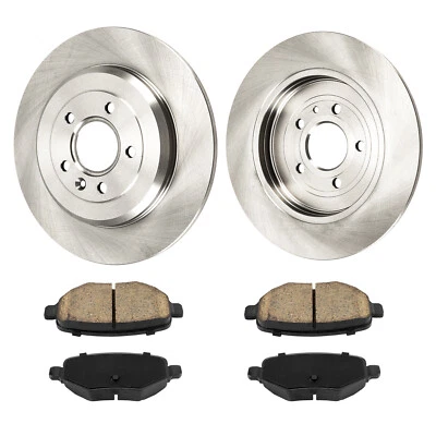 6X Rotores de disco traseros y pastillas de freno para Ford Edge 2011-2014 Lincoln MKT 2010-2016 Foto 1 de 4