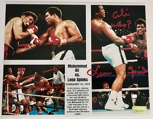 Leon Spinks Signed 8x10 Inscribed "Ali Who?" COA Inscriptagraphs 8x Muhammad - Picture 1 of 7