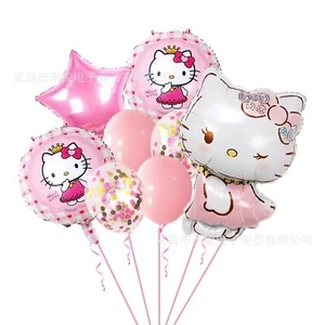 Hello Kitty 9pcs Party Balloon Set, Wink, Very Cute and Great for Parties! - Picture 1 of 6