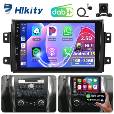 DAB+ CarPlay Android 15 Autoradio Für Suzuki SX4 Fiat Sedici 06-13 GPS Navi RDS - Bild 1 von 4
