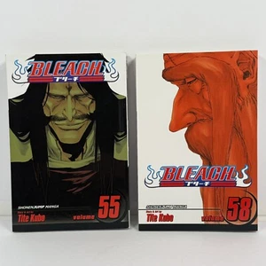 Bleach Vol. 55 & 58 English Manga Lot Tite Kubo Thousand Year Blood War Arc - Picture 1 of 7