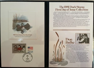 1981 The U.S. Duck Stamp First Day of Issue COLLECTION BY Don Balke. - Picture 1 of 3