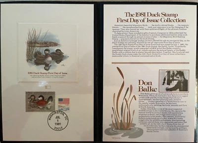 1981 The U.S. Duck Stamp First Day of Issue COLLECTION BY Don Balke. - Image 1 of 3