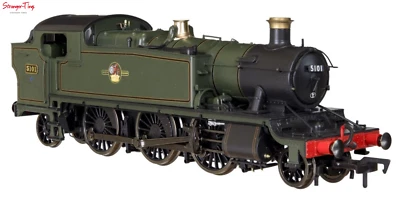 Dapol Large Prairie 2-6-2 5101 BR Late Lined Green (DCC-Sound) OO Gauge - Image 1 of 4