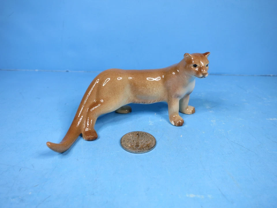 HAGEN RENAKER - Figura de cerámica de pie de león de montaña - USADA Foto 1 de 4