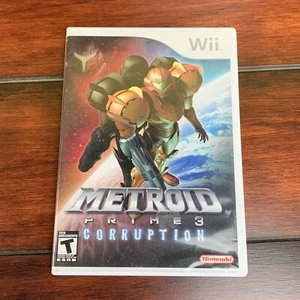 Nintendo Wii Metroid Prime 3 Corruption Video Game Manual Case Tested Works 2007 - Picture 1 of 5