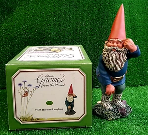Rien Poortvliet Originale Gnomo Olandese "Herman Laughing Pensa" Zambiasi 829168 - Imagen 1 de 11