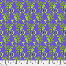 Free Spirit Jane Sassaman A New Leaf Oak Purple Cotton Quilting Fabric by Yd