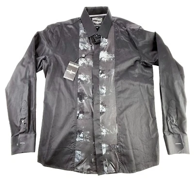 BARABAS Shirt Men's Medium Long Sleeve Button Down Black 100% Cotton NWT - Image 1 of 4