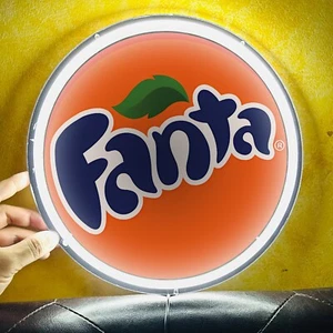 Fanta Orange Juice Drink Store TV Club  Wall Silicone LED NEON Light Sign 12" G1 - Picture 1 of 3