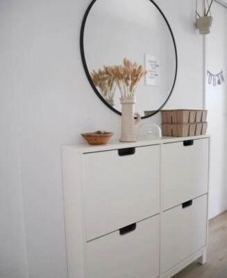NUEVO IKEA STALL ZAPATERO BLANCO 4 COMPARTIMENTOS 37 3/4x6 3/4x35 3/8" STÄLL Foto 1 de 4