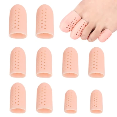 BESUCHE DEN CLYHON-STORE Gel Zehenkappen Großer Zeh, 10 Stück Atmungsaktive Zehenschutz, Neues Material,