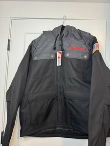 Snap-On Tools XL Black/Grey Embroidered Hooded Legend Jacket NEW With Tags - Picture 1 of 8