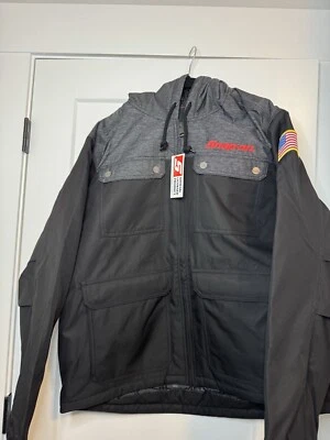 Snap-On Tools XL Black/Grey Embroidered Hooded 100th Anniv Jacket NEW With Tags - Image 1 of 4