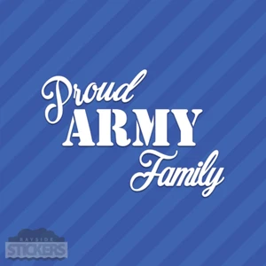 Stolze Armee Familie Vinyl Aufkleber Sticker - Bild 1 von 2