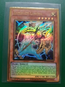 ARTIFACT LANCEA 1st Ed YuGiOh Maximum Gold Premium Gold Rare #MAGO-EN008 - NRMT - Picture 1 of 1