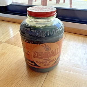 VINTAGE! Olio Kendall The 2000 Mile n. X-12 Antico Barattolo Olio Quart - COMPLETO! - Foto 1 di 7