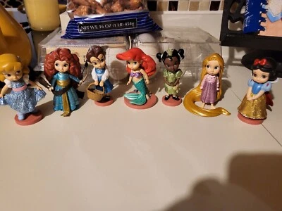 Disney Store Animators Collection Mini Glitter Princess Figura Lote De 7, Envío Gratis Foto 1 de 4