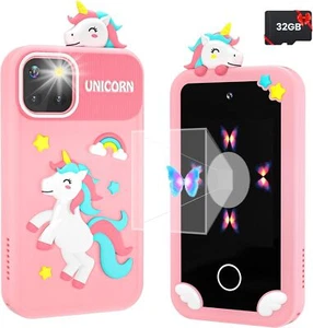 Kids Phone Toy Gift for Girls 3 4 5 6 7 8 Years Old, Toddler Smart Phone Pink - Picture 1 of 9