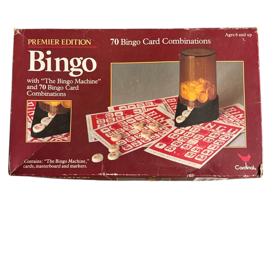 Vintage 1981 Bingo Game Premier Edition By Cardinal - Image 1 of 1