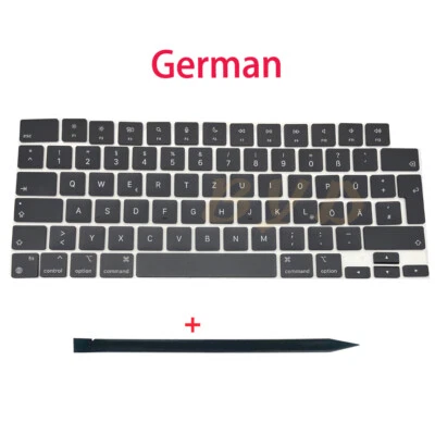 New For Macbook Pro A2442 A2485 Max 14" 16" Keys Keycaps German Layout 2021 Year - Image 1 of 4