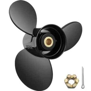 Outboard Propeller 3-Blade Aluminum Boat Propeller 14-1/4 in. x 21 in. Pitch w/1 - Picture 1 of 8