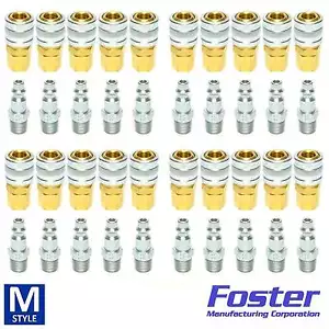 40pc Quick Coupler Set Air Hose Connector Fittings 1/4 NPT Tools Plug Compressor - Picture 1 of 12
